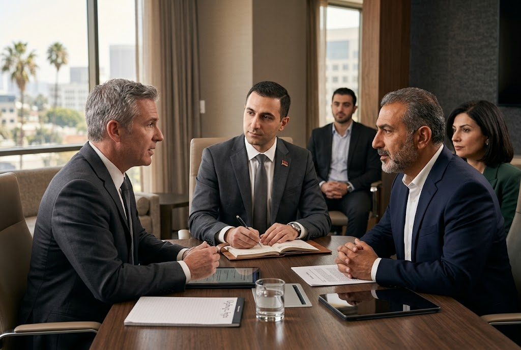 Professional Armenian corporate interpreter for Armenian-American business negotiations, community organizations, and real estate transactions in Los Angeles