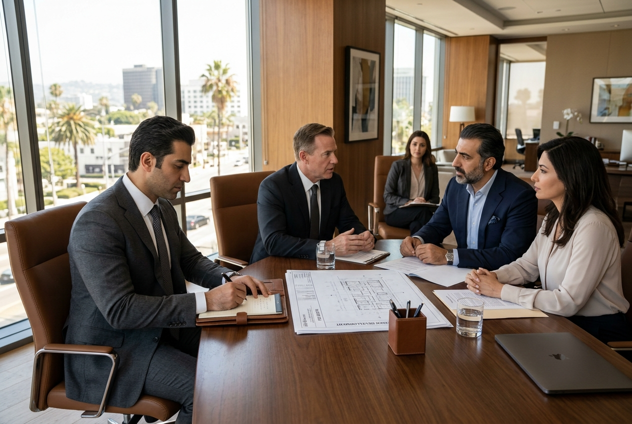 Professional Farsi corporate interpreter for Iranian-American business meetings, real estate transactions, and entertainment industry deals in Los Angeles