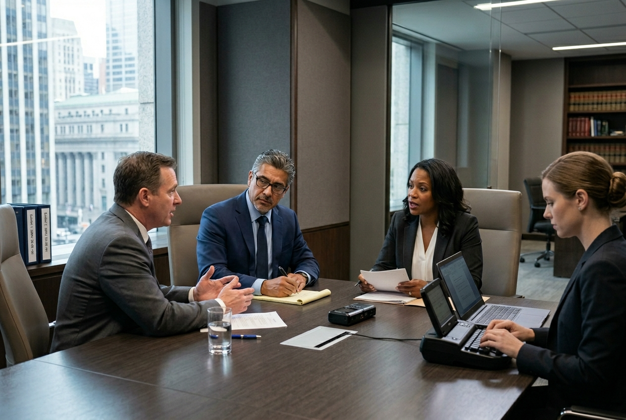 Court-certified legal interpreter at New York SDNY Moynihan Courthouse and NY Supreme Court for depositions, securities trials, and class action proceedings