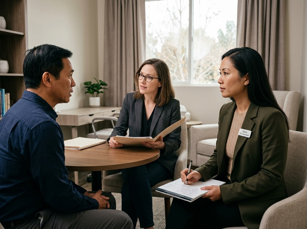 HIPAA-compliant mental health interpreter for Orange County psychiatric evaluations, therapy, and substance abuse treatment in Irvine and Santa Ana