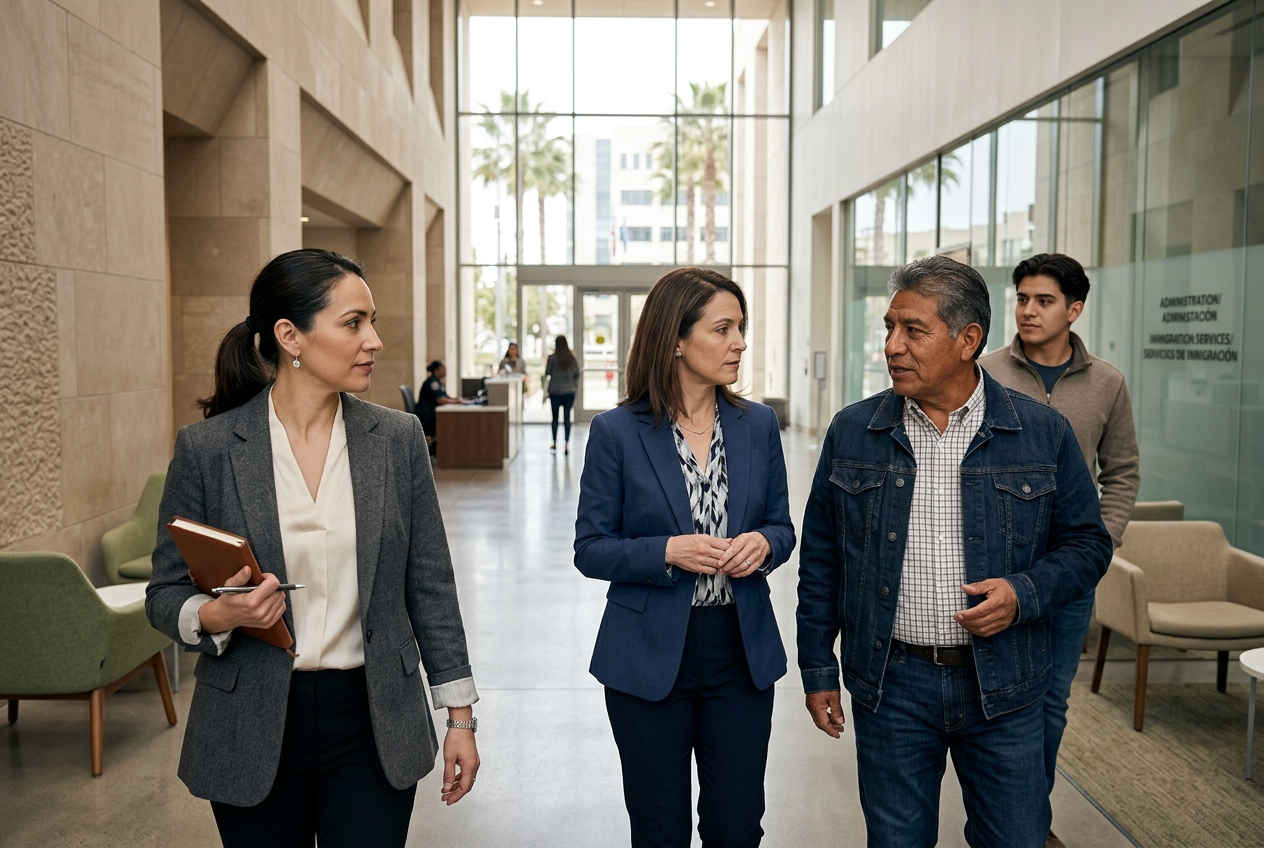 Court-certified Spanish interpreter providing border-region interpretation for San Diego Immigration Court, hospitals, and binational businesses