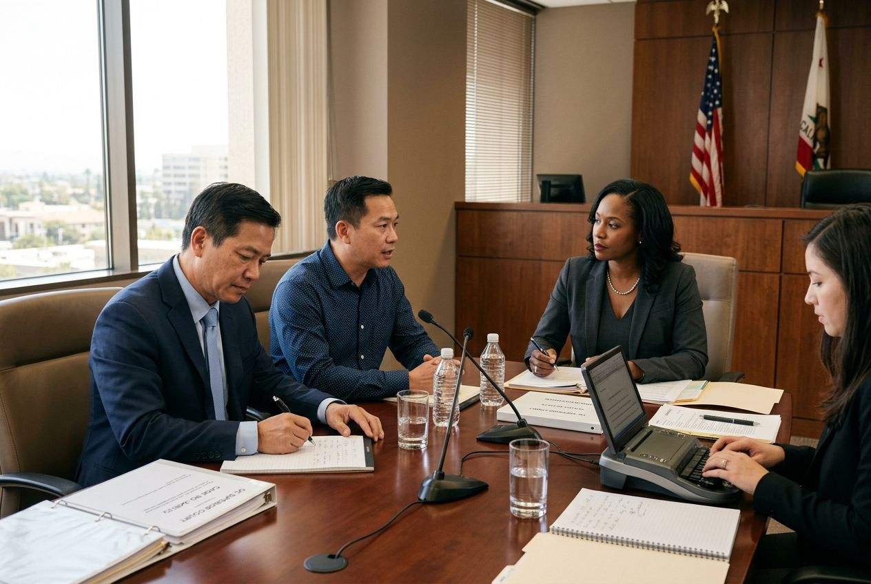 Court-certified Vietnamese legal interpreter at Santa Ana Immigration Court for asylum cases, workers comp depositions, and Little Saigon legal proceedings