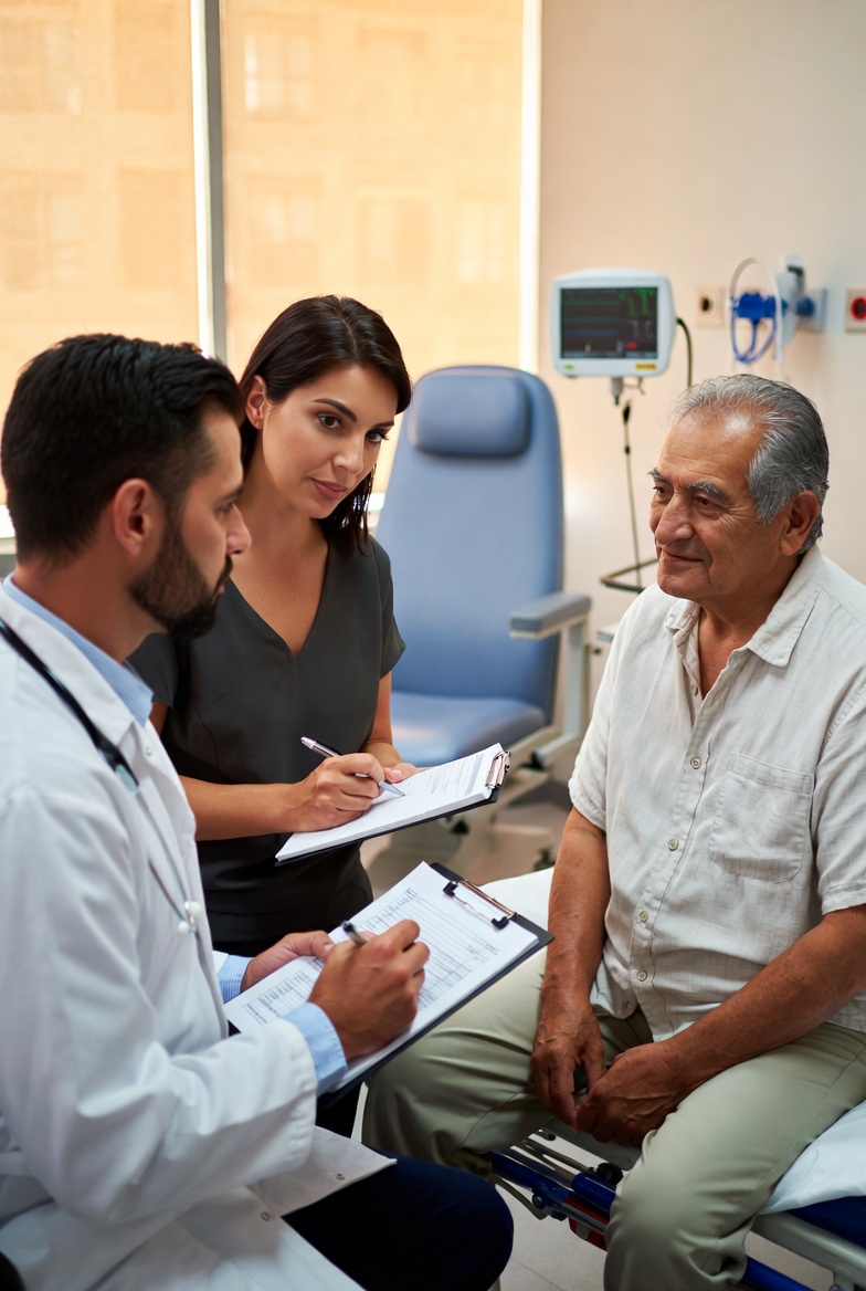 HIPAA-compliant medical interpreter assisting at hospital and clinical appointments