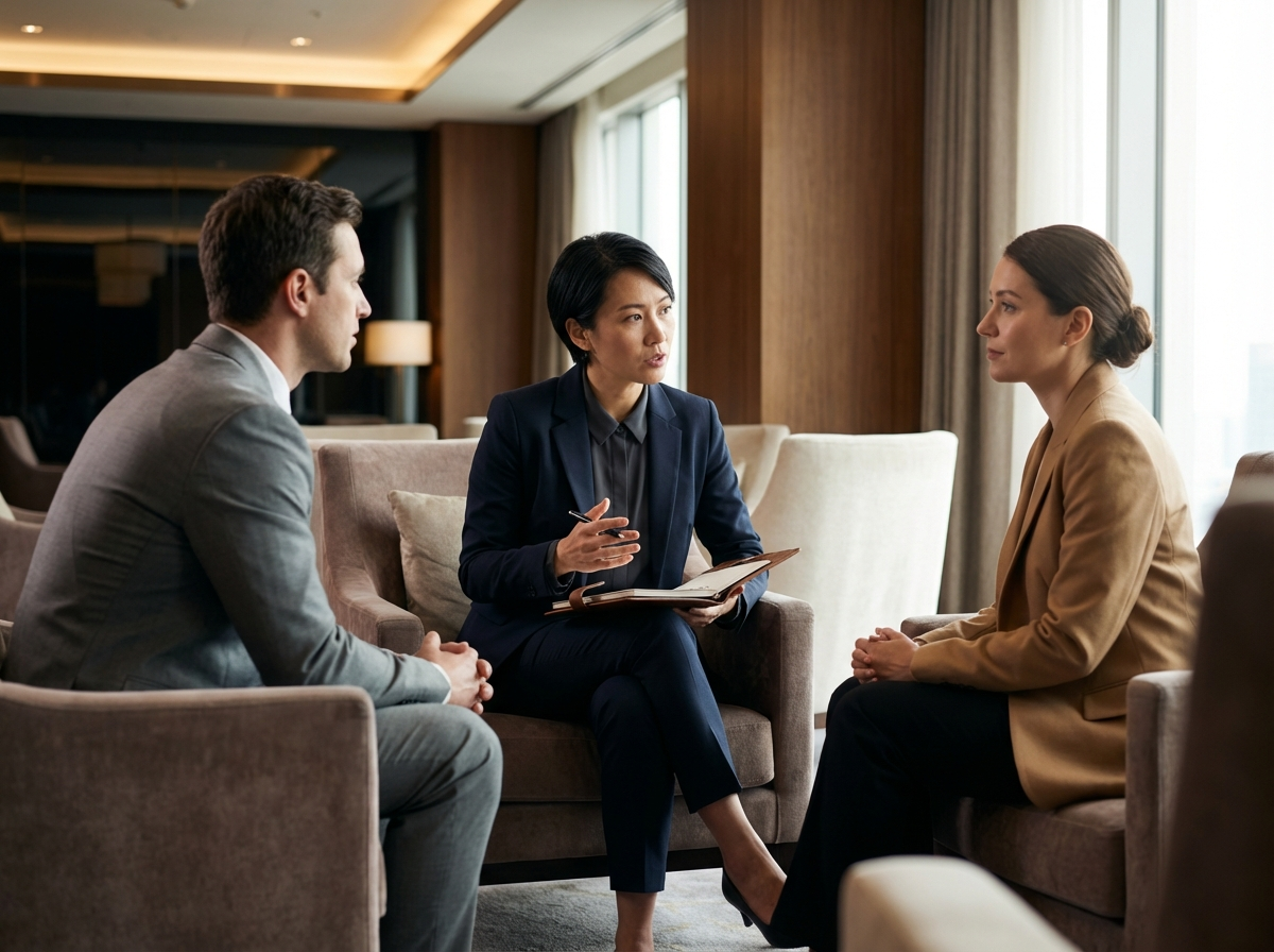 Certified in-person interpreter providing on-site legal and medical interpretation services